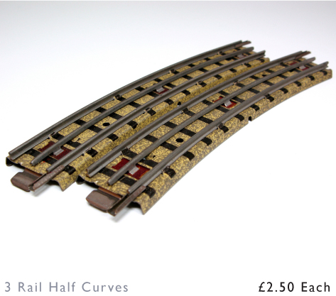 Hornby Dublo 3 Rail Half Curves